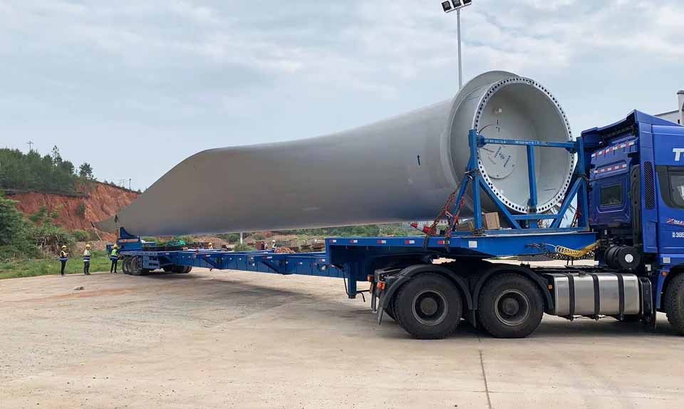 Exploring Chinese Extendable Trailer Options For Wind Blade