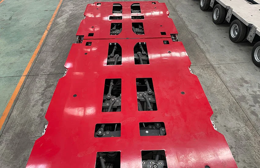 Easy-access steering track rod-HIPOTRUK Modular Trailer