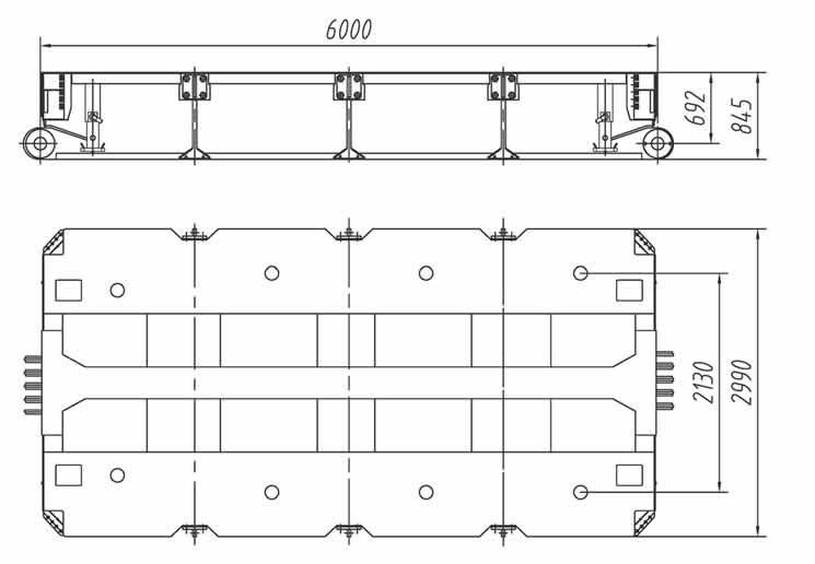 Intermediate spacer for Hydraulic Modular Trailer (1)