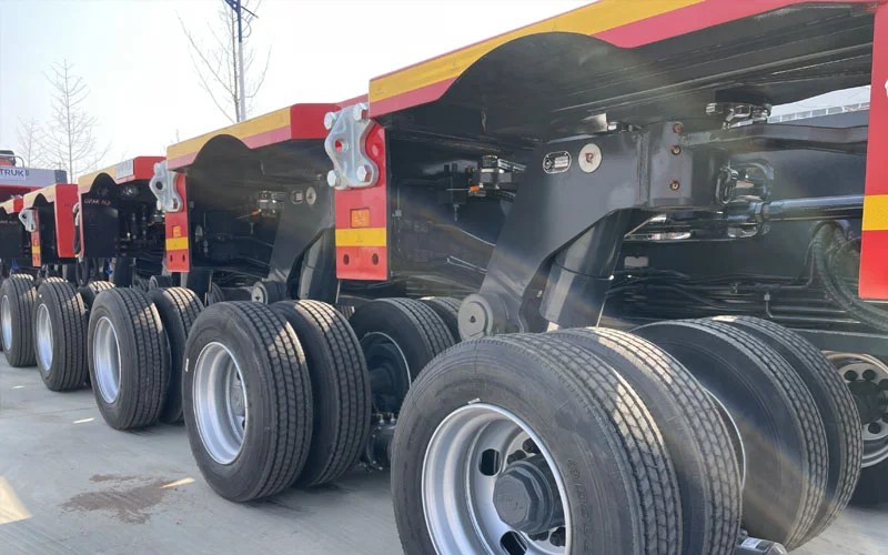 No-Stop Working hipotruk hydraulic modular trailer