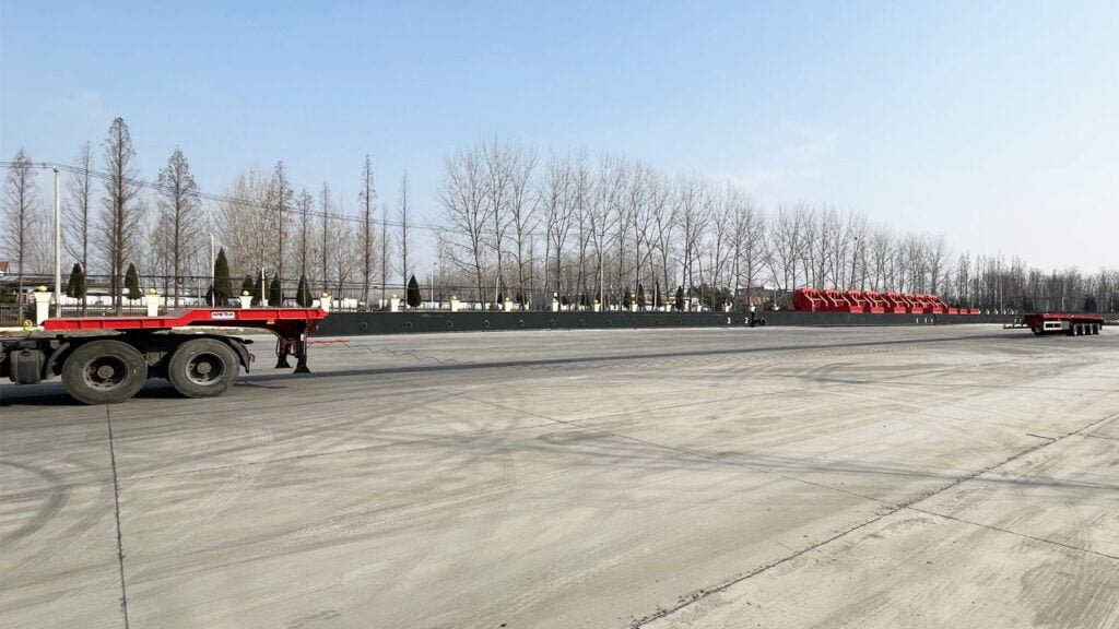 Wind Turbine Blade Transport Trailer 4 Axles 62m by CHINA HIPOTRUK