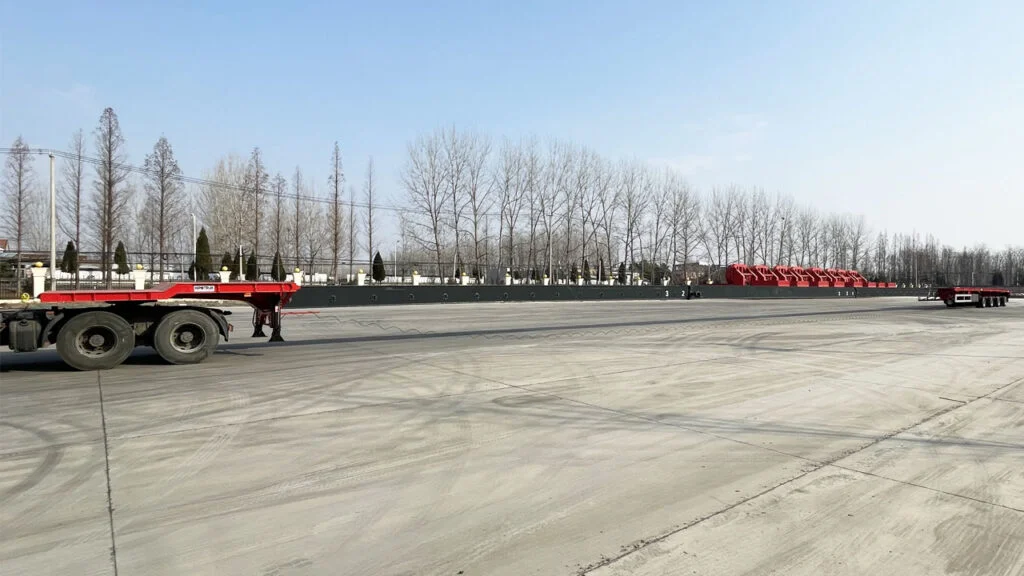 Wind Turbine Blade Transport Trailer 4 Axles 62m by CHINA HIPOTRUK