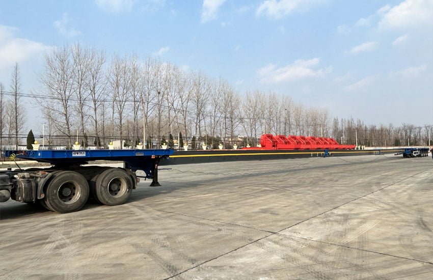 Wind Turbine Blade Transport Trailer 4 Axles 70m by HipoTruk