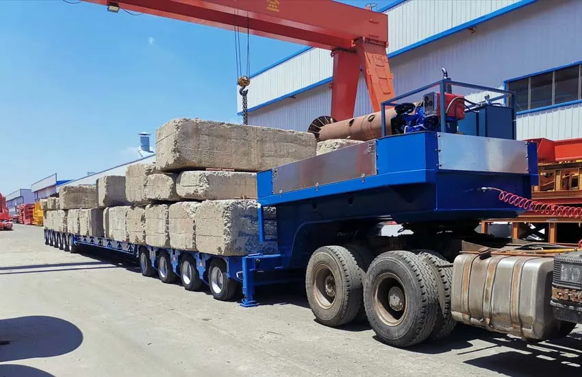 Wind Turbine Blade Transport Trailer by HipoTruk-7