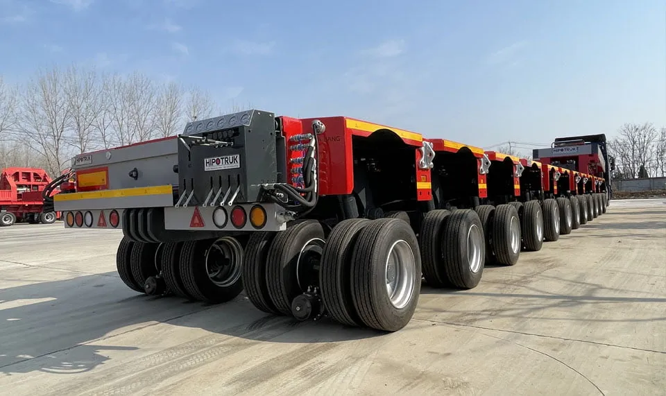 14 Axle line Hydraulic Modular Trailer from China HIPOTRUK