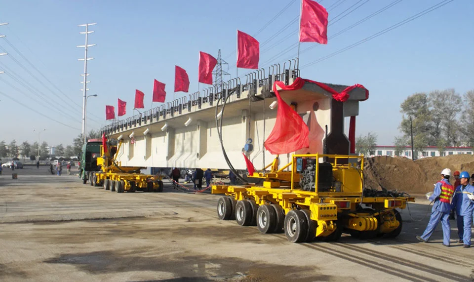 Hydraulic Modular Trailer for carrying bridges