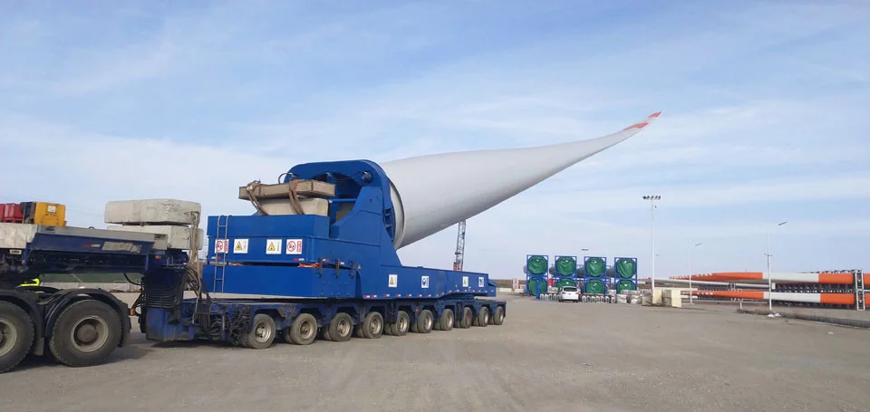 Blade Lifter with Hydraulic Modular Trailer