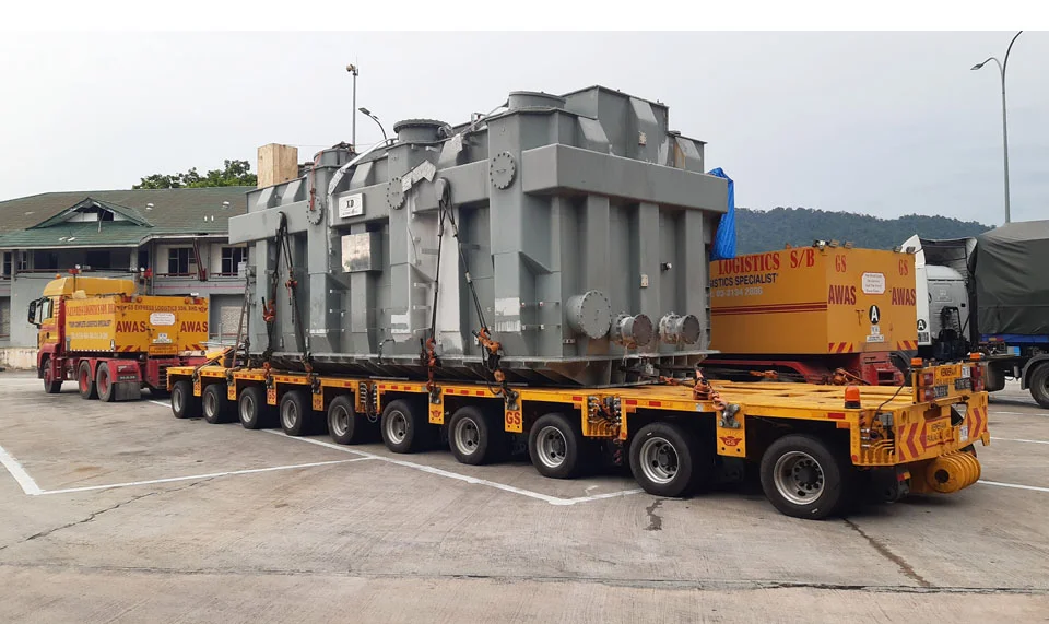 Hydraulic Modular Trailer for transporting generators or transformers