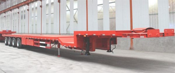 Extendable Wind Blade Trailer with Cranked Gooseneck