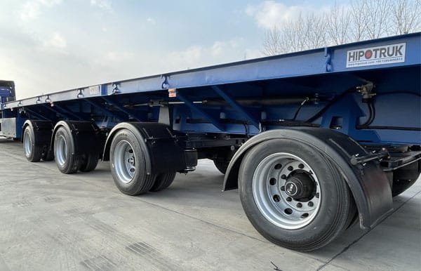 Extendable Wind Blade Trailer's Axles and Tire