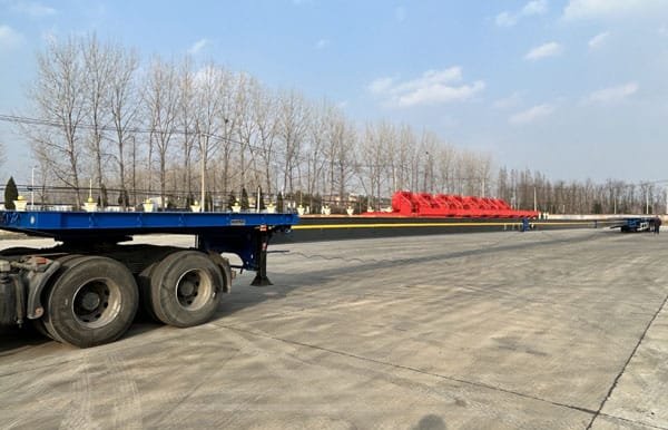 Extendable Wind Blade Trailer's Extension Mechanism