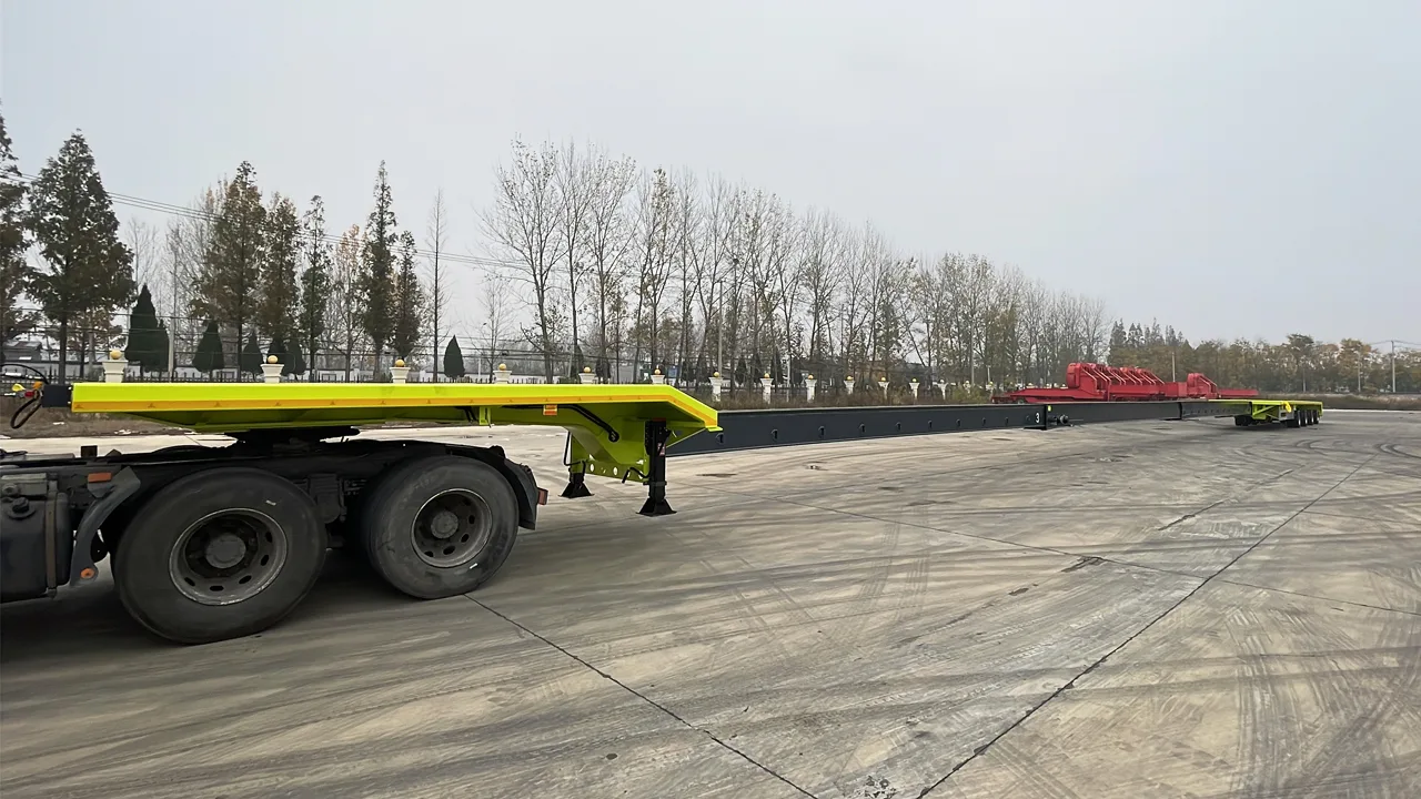 HIPOTRUK Extendable Wind Blade Trailer with Internal Drag Chain