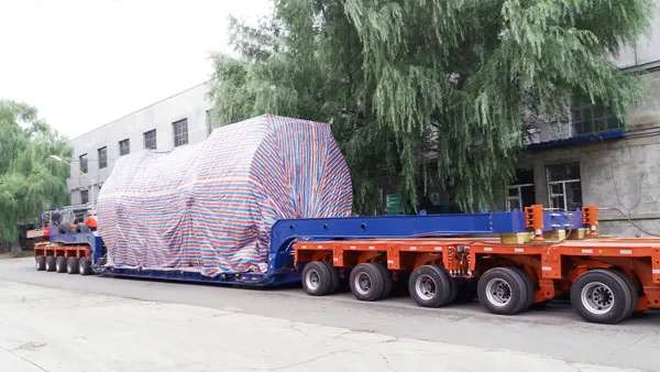 Hydraulic Modular Trailer with 400-Ton Drop Deck and Spread Loading Beam for Heavy Transport