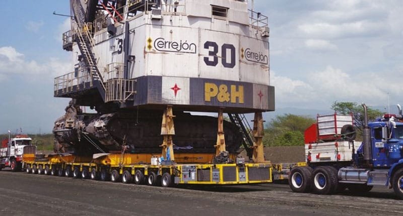 A self-propelled modular transporter (SPMT) in action