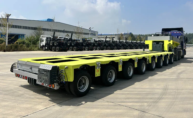 China Hipotruk 8 Axles Hydraulic Modular Trailer
