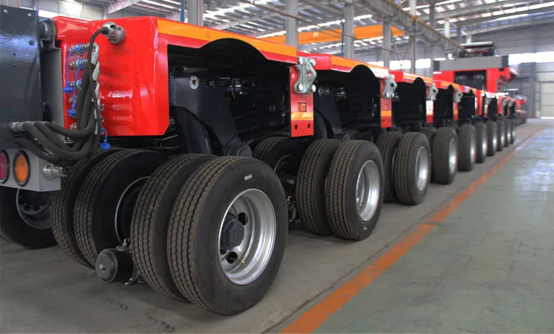 China Hipotruk 8 Axles Hydraulic Muti Axles Modular Trailer