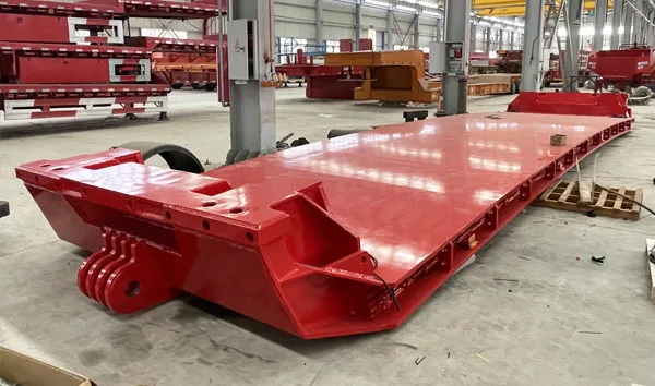 Drop Deck Beds in Hydraulic Modular Trailers