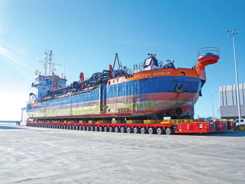 Hydraulic Modular Trailer in Shipbuilding and Marine Industry