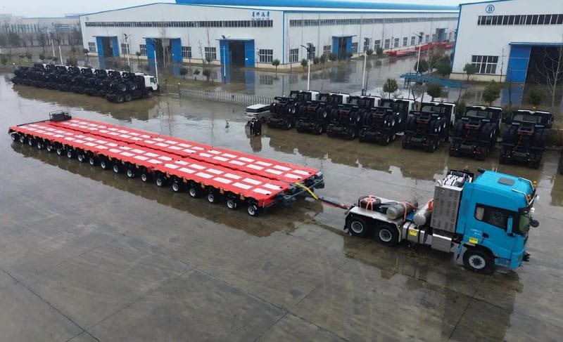Side-by-Side Hydraulic Modular Trailer