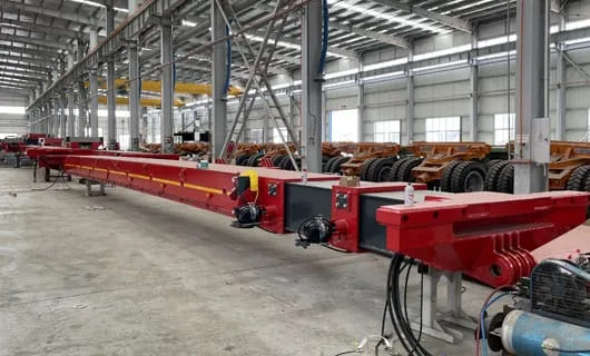 Extendable Spacer for Hydraulic Modular Trailer