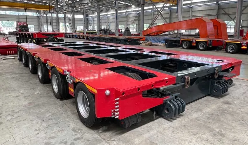 Extra-Wide Hydraulic Modular Trailer 4810mm from CHINA HIPOTRUK