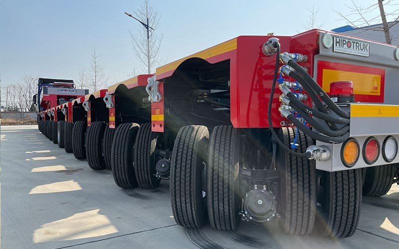 Steers Like a Pro (±55° Angle)-N3 Hydraulic Modular Trailer